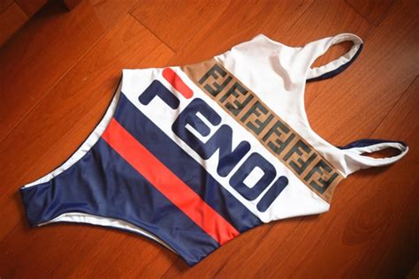 fendi swim bikini|Fendi swimsuit etsy.